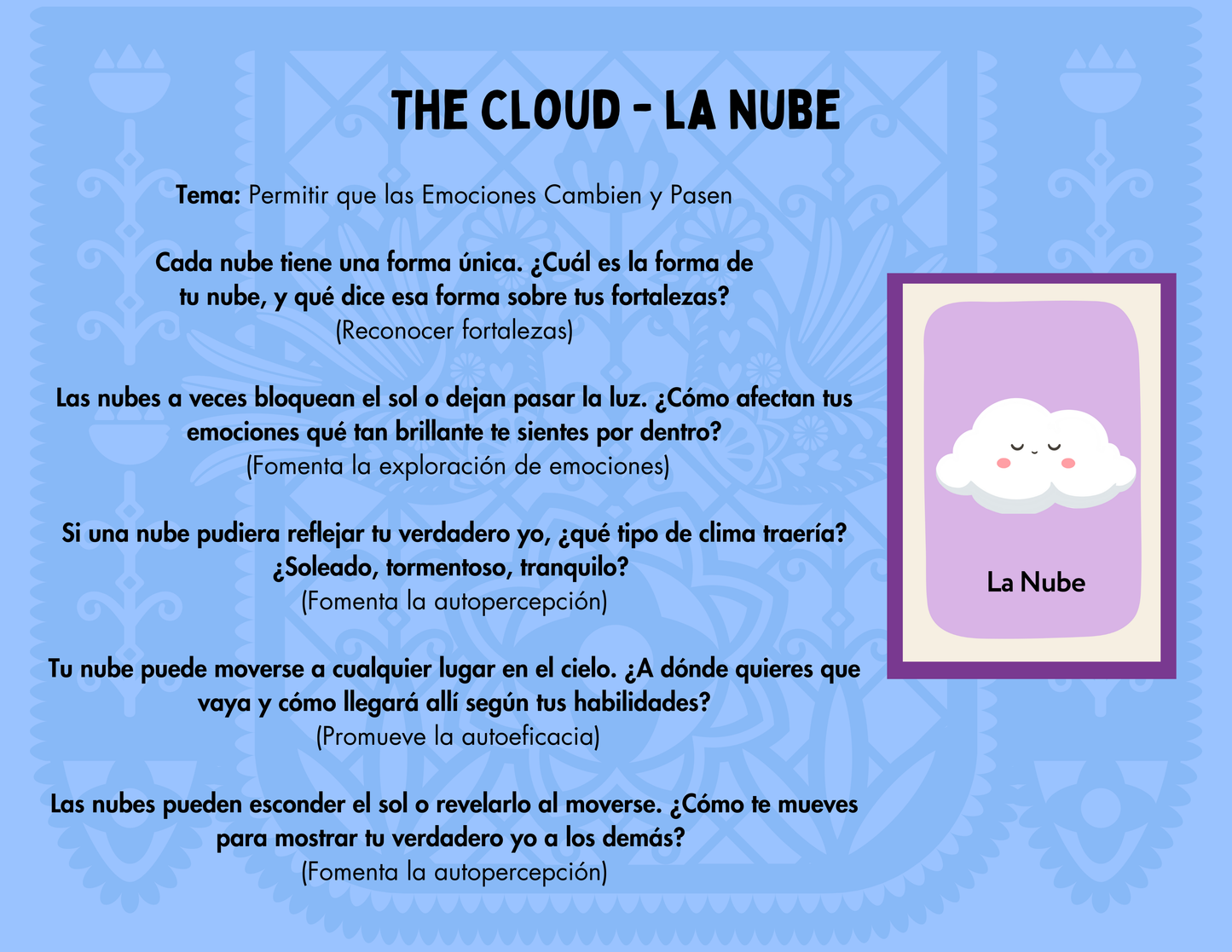 En Español - Lotería Socioemocional: Autoconciencia (Juego instructivo y currículo)