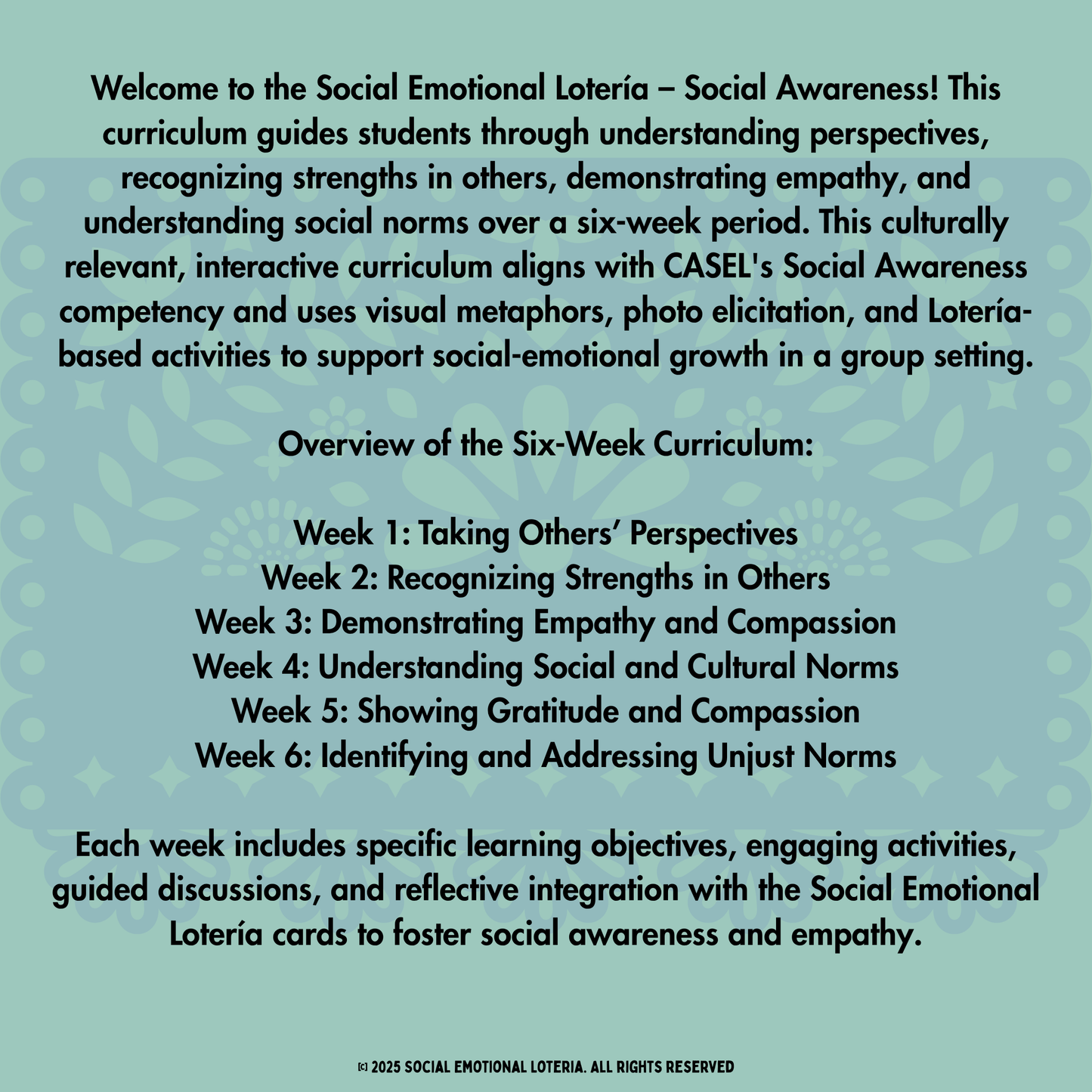 Social Awareness - (Instructional Game and Curriculum)