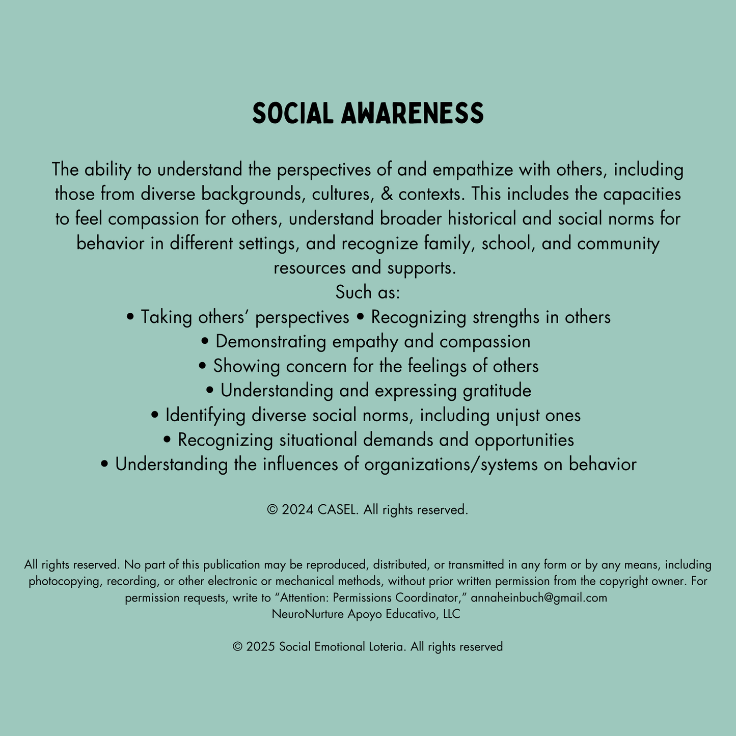 Social Awareness - (Instructional Game and Curriculum)